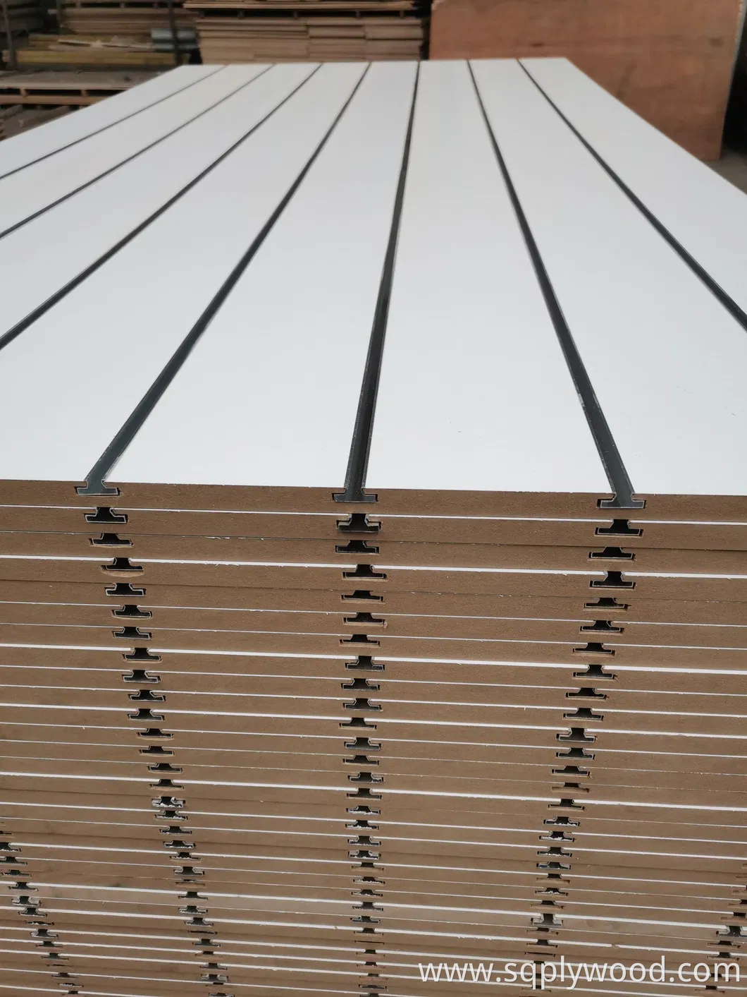 Factory-Groove and Slot White Melamine MDF in 12mm 15mm 18mm
